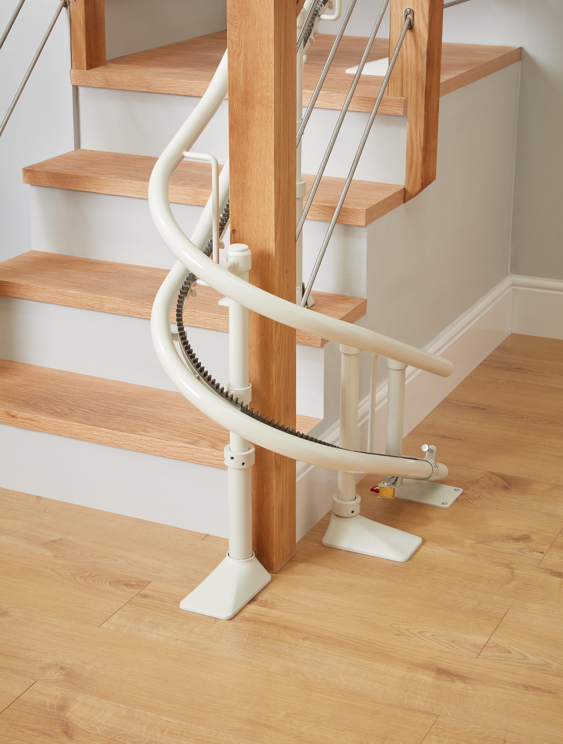 Platinum Ergo Curve curved stairlift twin rail wraparound 180 degree