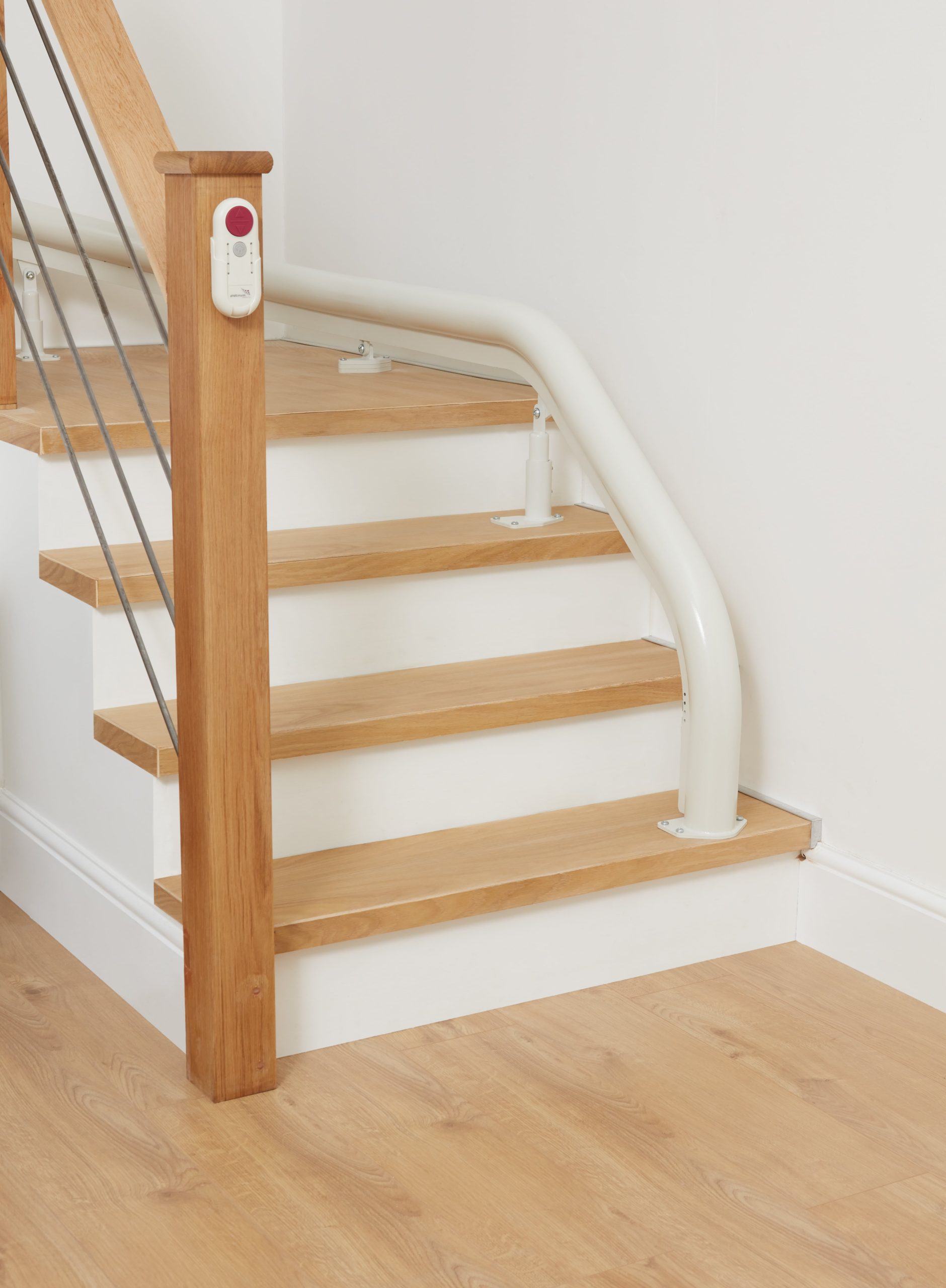 Platinum Ergo Ultimate curved stairlift rail first step start avoid obstacles